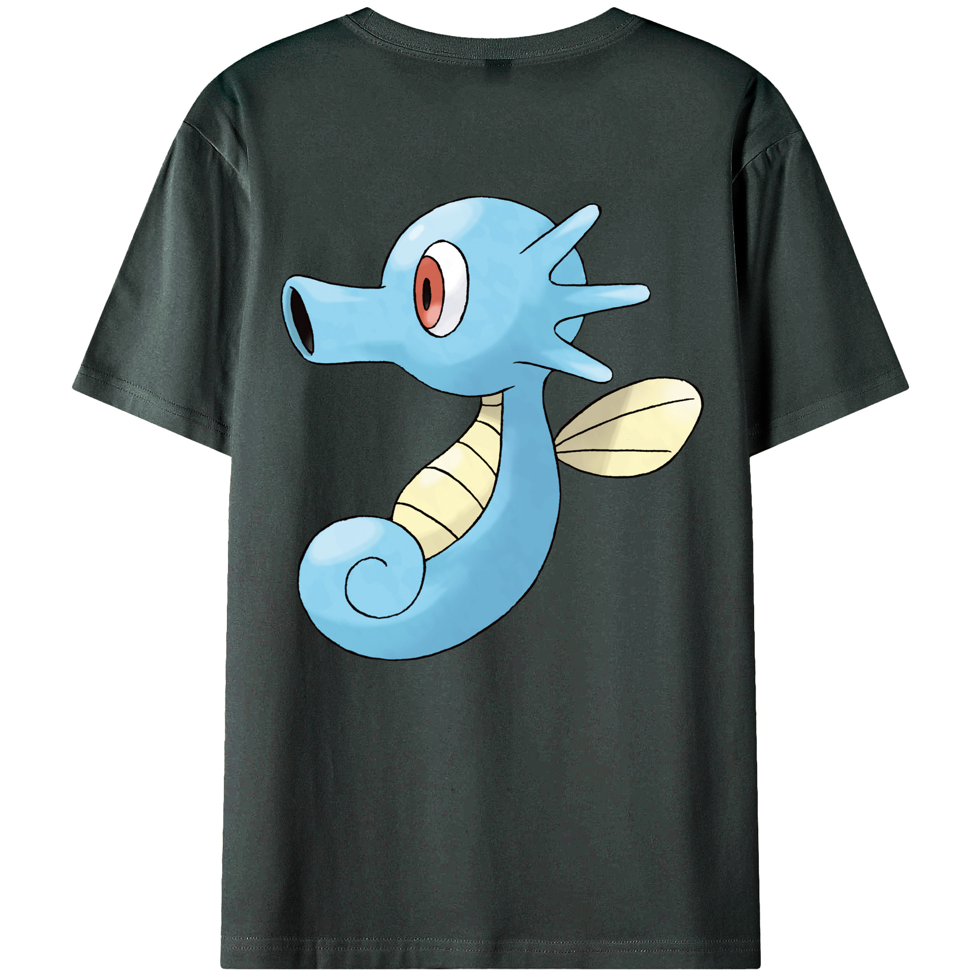 （画像用） ポケットモンスター Pokémon 綿100％ メンズ半袖Tシャツ（バックプリント） 通気性